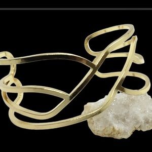 Gold Gladiator Cuff Bracelet